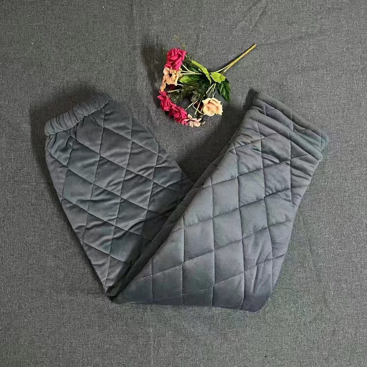 冬季妈妈百搭棉裤外穿运动中年妇女三层加厚夹棉睡裤阿姨直筒长裤