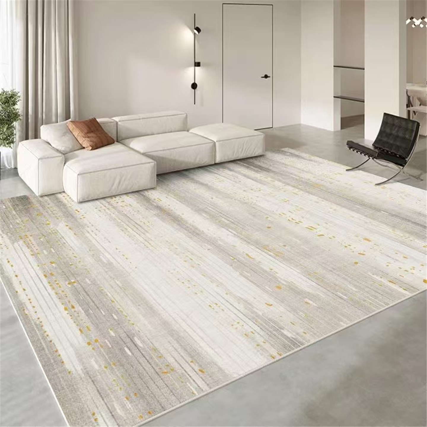 现代简约北欧抽象轻奢水墨风地毯客厅茶几加厚圈绒地垫卧室高级感,居家布艺,地毯,淘宝优惠券,粉丝福利购,淘宝优惠卷