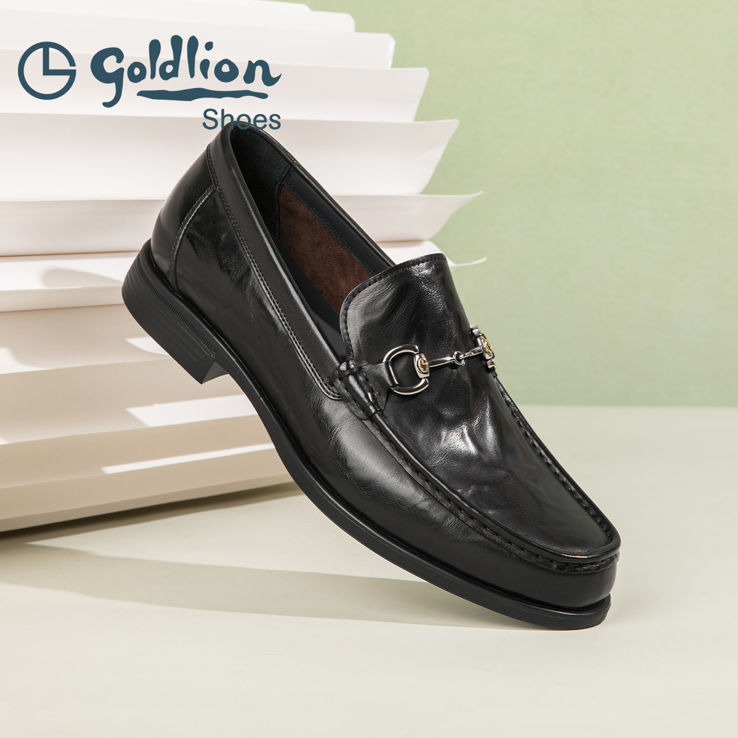 金利来男鞋男士商务休闲乐福鞋头层牛皮一脚蹬豆豆鞋轻便舒适百搭,流行男鞋,乐福鞋（豆豆鞋）,淘宝优惠券,粉丝福利购,淘宝优惠卷