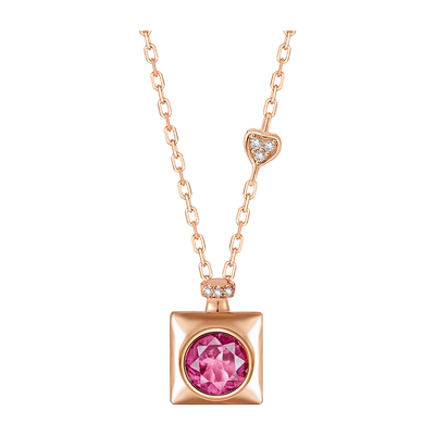 ILCO尤珂天然碧玺香水瓶吊坠