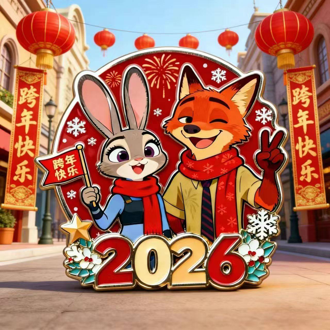 疯狂动物城2-尼克朱迪CP新年款高颜值亚克力磁吸平面冰箱贴礼物,家居饰品,冰箱贴,淘宝优惠券,粉丝福利购,淘宝优惠卷