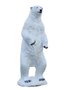 仿真北极熊摆件玻璃钢企鹅雕塑园林景观花园庭院海洋主题动物装饰