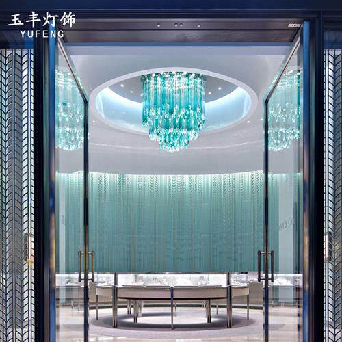 非标定制酒店水晶灯宴会厅中庭创意吊灯浪漫艺术氛围装饰工程吊灯