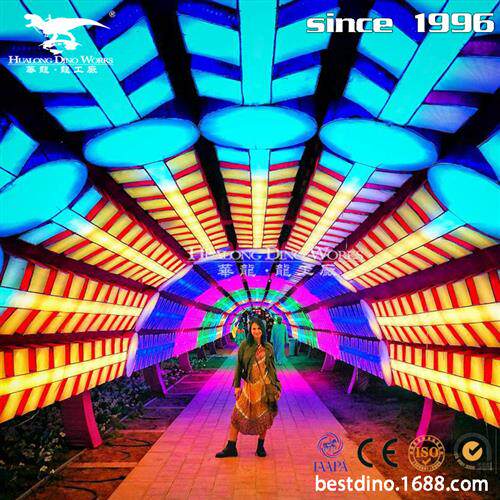 彩灯时光隧道大门灯会现场设计制作新款创意产品节日引流神器