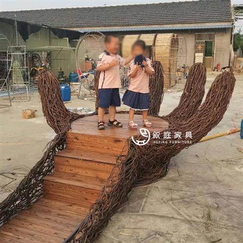 户外景观手藤编网红打卡景区公共场合摆件家具游玩室外五指山家具