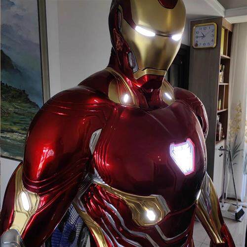 漫威大型比钢铁侠全身mk玻璃钢雕塑k商场客厅装饰落地大摆件