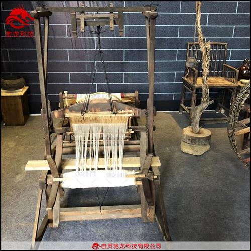 农耕文化展览道具定做传统文化乡村游展品动态仿真织布人物模型