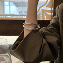 srrmhyn韩版 方形情侣字母笑脸手镯男女复古简约百搭手环文化创意