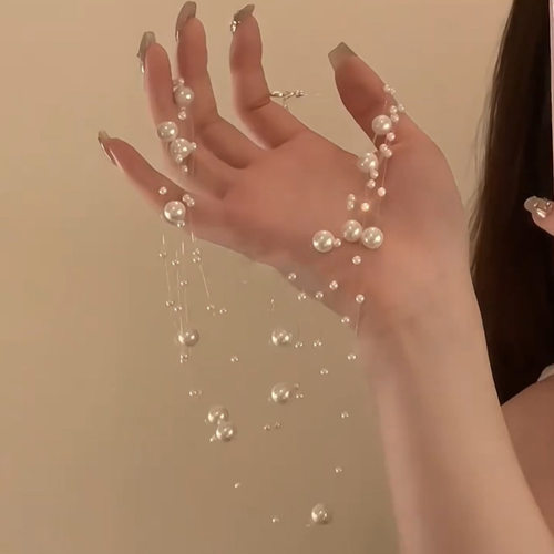 srrmhyn珍珠项链温柔白月光