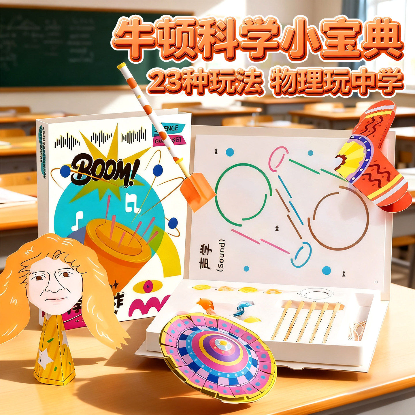 科学牛顿物理小宝典套装小学生手工diy材料包男女孩益智动手制作