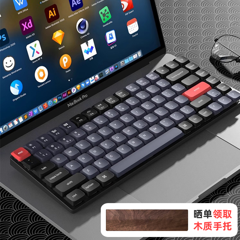 Keychron渴创K3MAX矮轴机械键盘k3pro三模无线蓝牙ios平板win电脑