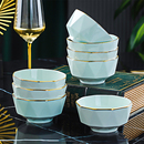 陶瓷碗家用2025新款 高颜值釉下彩餐具饭碗汤碗泡面碗面碗轻奢碗碟