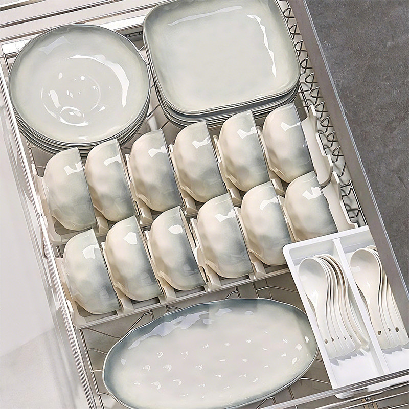 碗家用2026新款高颜值釉下彩饭碗碟盘子筷景德镇陶瓷乔迁餐具套装