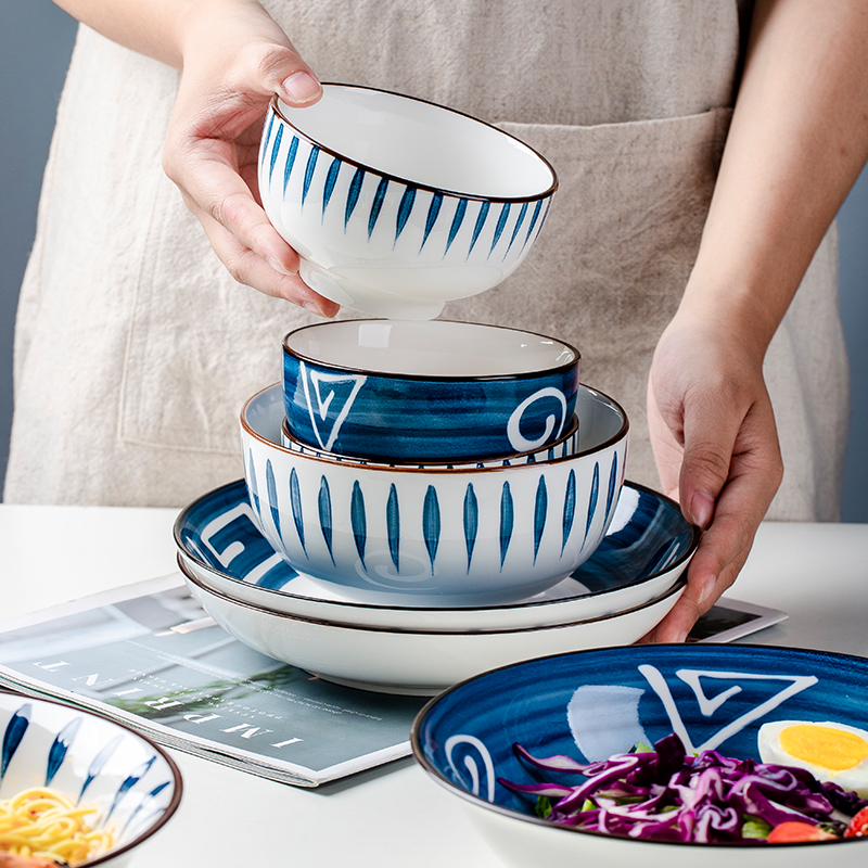 2025新款釉下彩高颜值日式碗碟盘