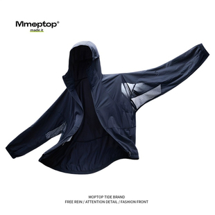 外套 MmoptopUPF100 透气紫外线防晒服潮防晒衣男女同款 夏季 情侣款