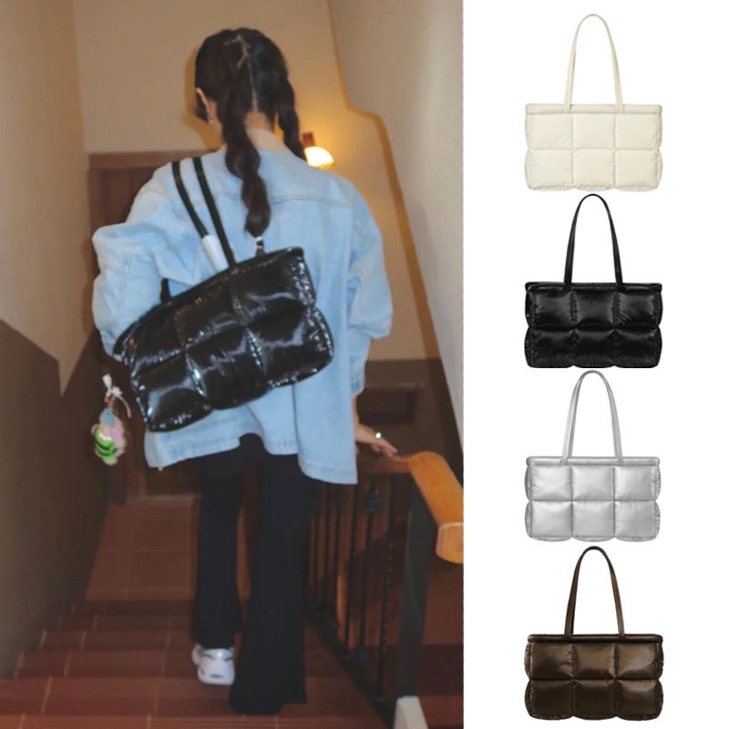 韩国新款Bubble bag羽绒云朵包stand同款豆腐托特手提简约腋下包