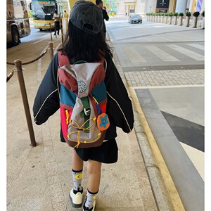 iaiammo丨 23夏季洋气拼色儿童防水户外登山轻量化旅行 登山背包