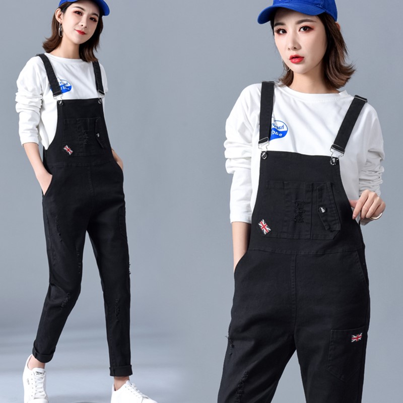 2020春装夏新款减龄牛仔背带长裤女韩版宽松显瘦学生破洞修身哈伦在类目 模玩/动漫/周边/cos/桌游, Cosplay服饰/道具/服务, Cosplay女装中 - 来自Buy2taobao.com提供专业的淘宝代购服务