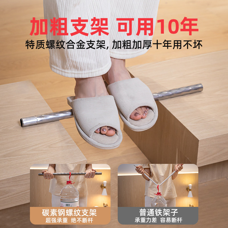 落地蚊帐家用2022新款高级卧室纹账带防尘顶免安装加粗加厚支架杆