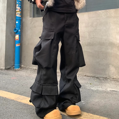 美式街头国潮Cleanfit直筒工装裤