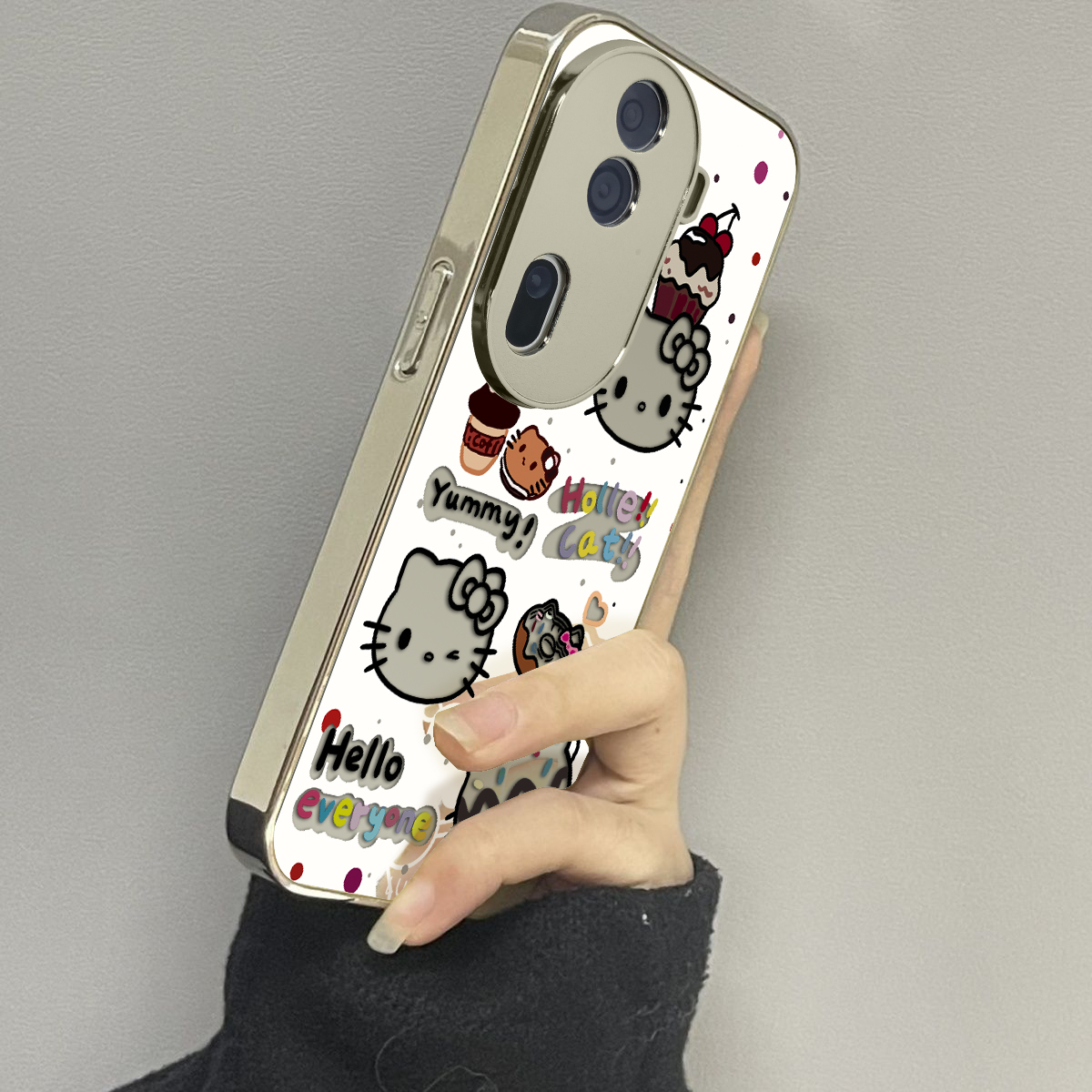 opporeno12镜面卡通手机壳