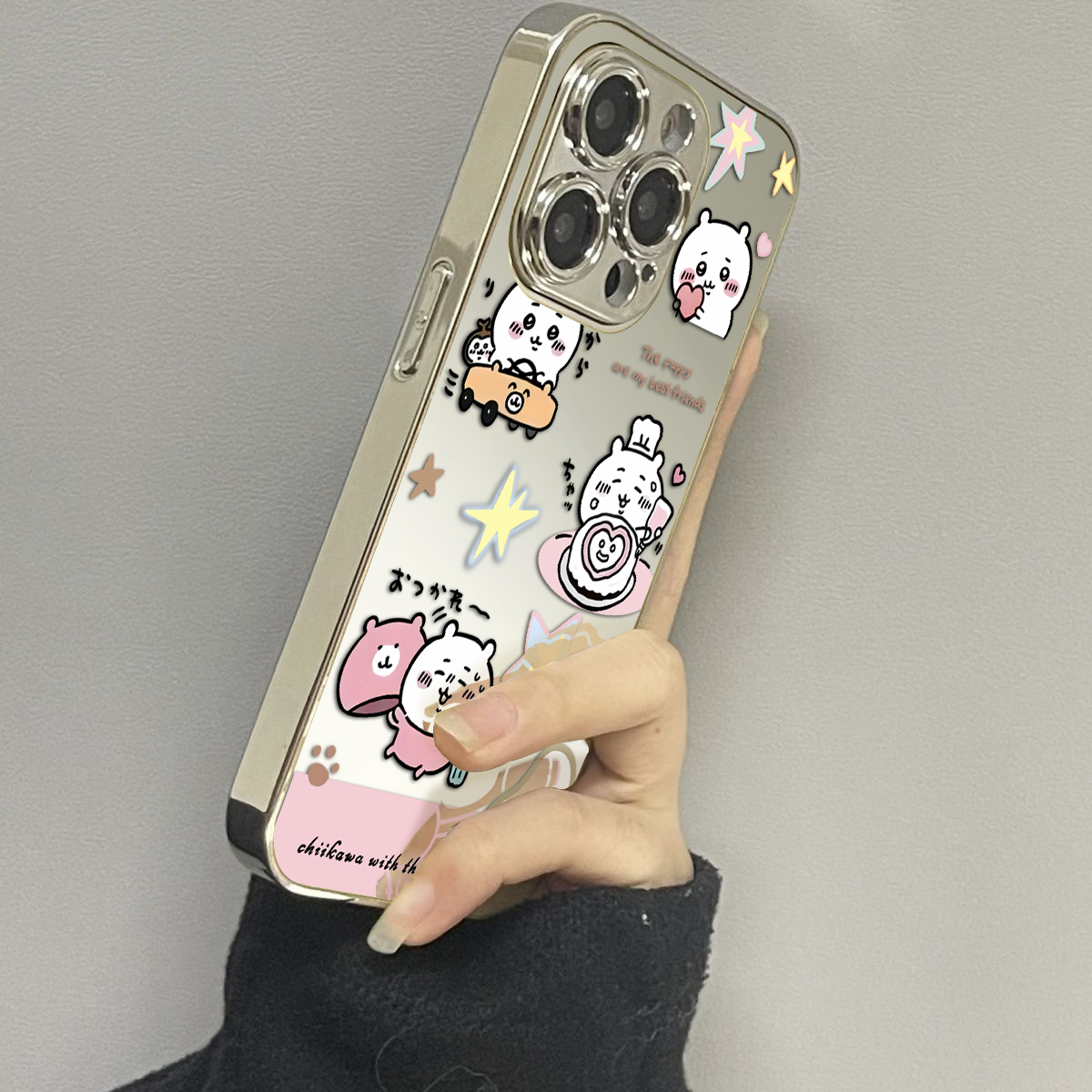 opporeno12镜面卡通手机壳