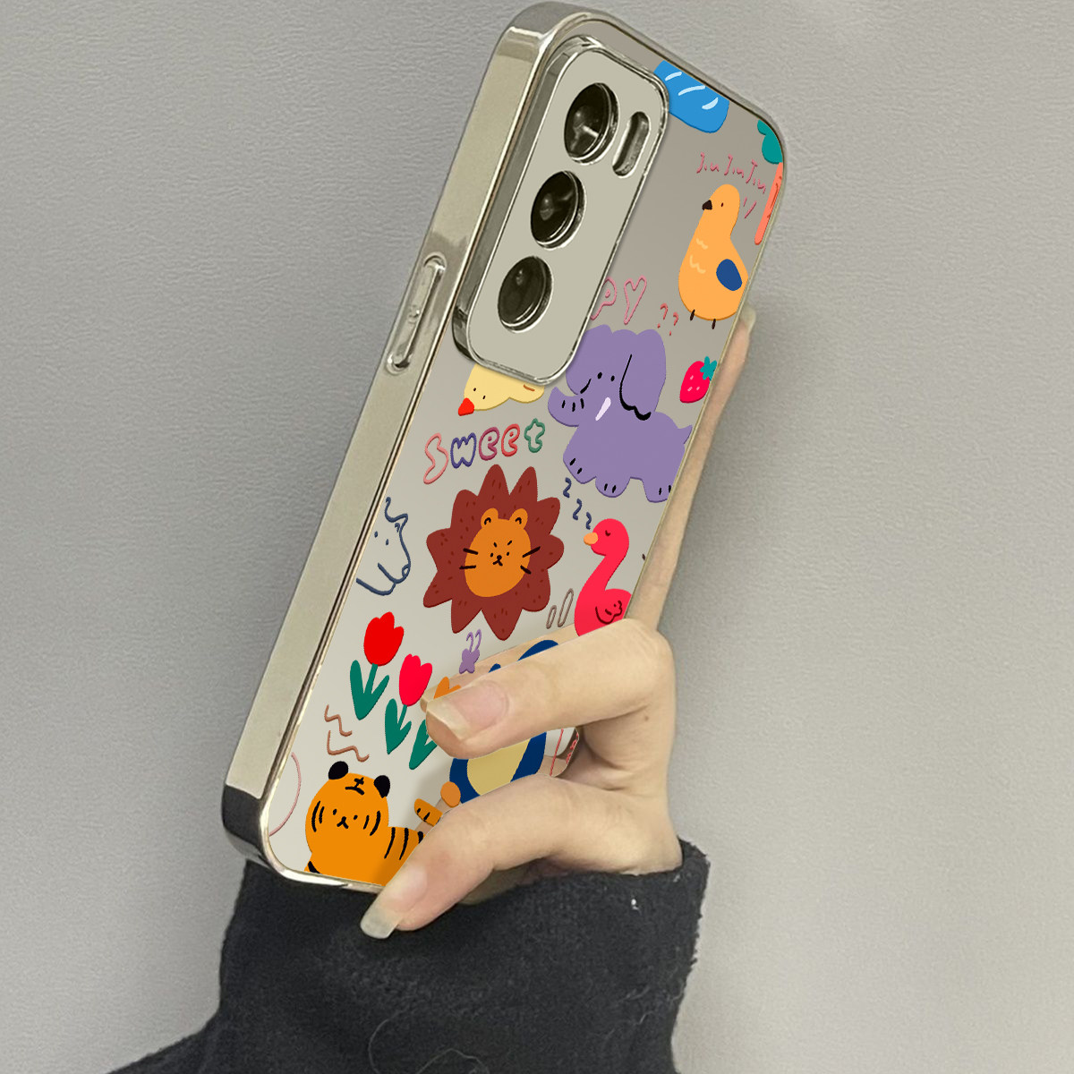 opporeno12镜面新款手机壳