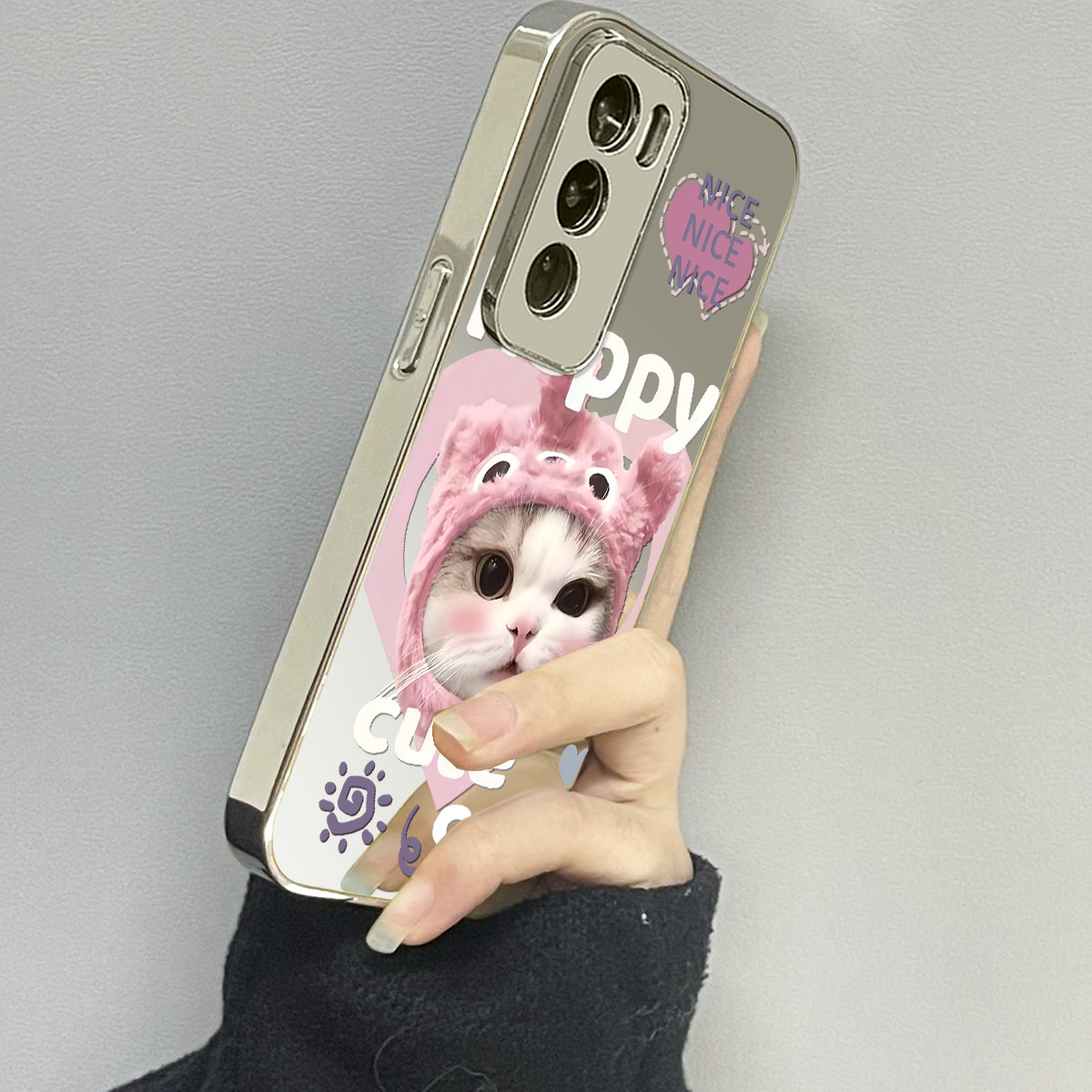 opporeno12镜面新款手机壳