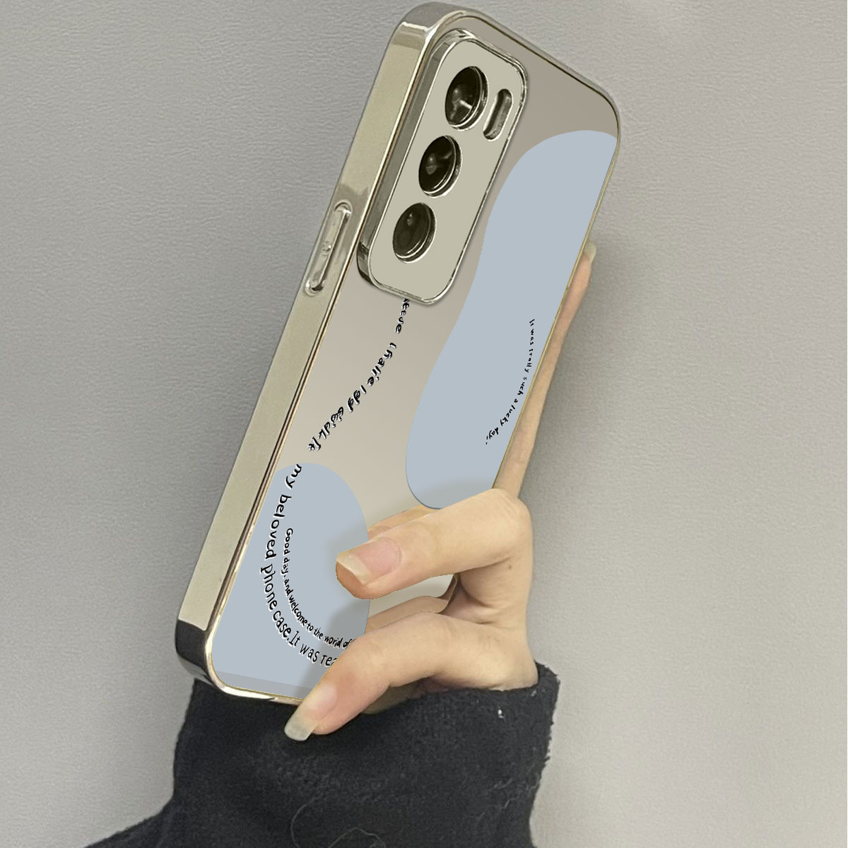 opporeno12镜面ins风手机壳