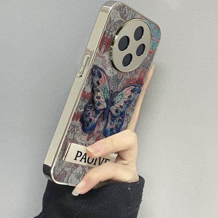 刺绣蝴蝶适用oppoa5pro手机壳a3pro新款a2m防摔a55a56a57a72a97a97a58x男a1i女款a92s情侣a93保护oppo套