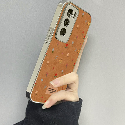 彩色碎花适用opporeno13手机壳reno12新款11oppofindx8x6x7ultra6防摔5k10pro+9男8女款7情侣3k12x套oppok9s