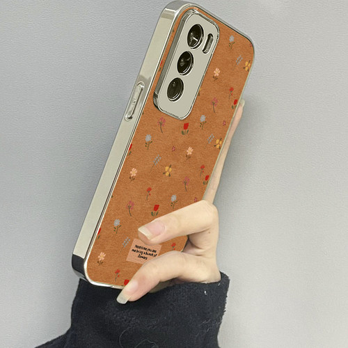 opporeno12手机壳皮质新款