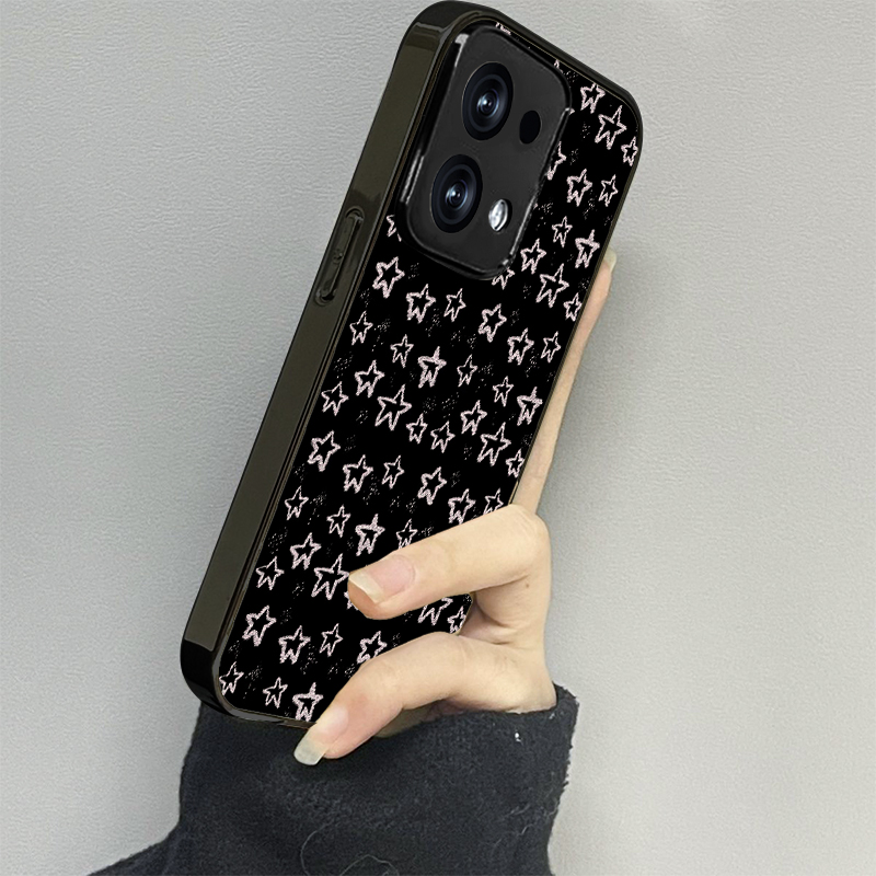 满屏星星适用opporeno14手机壳reno13新款12oppofindx8x6x7ultra6防摔5k10pro+9男8女款7情侣3k12x套oppok9s