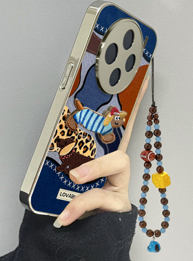 复古牛仔适用vivoy200i手机壳y300pro新款y78+皮质y100防摔vivoy53s77e男y76s女款vivoy73s70s情侣y52st1x