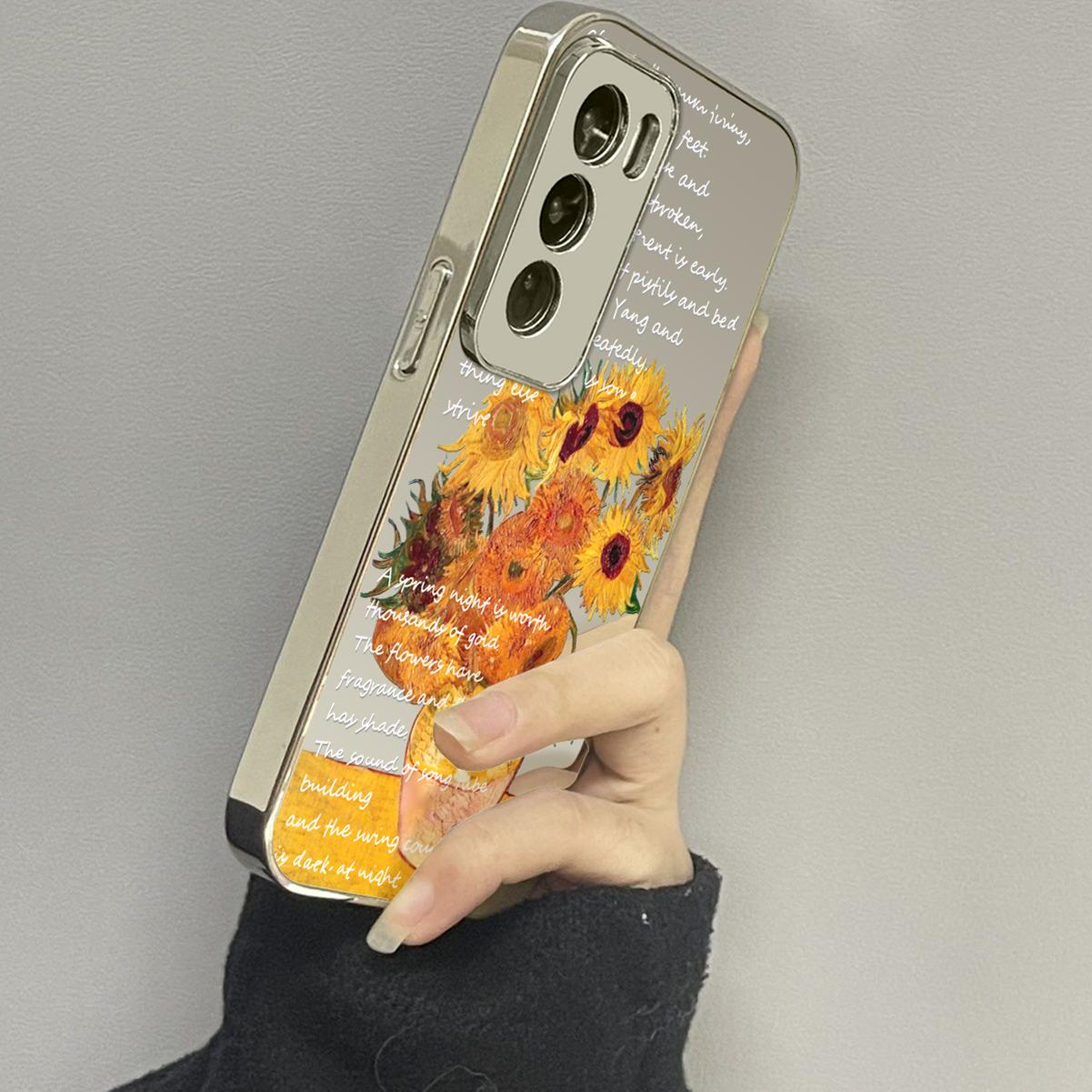 opporeno12镜面创意手机壳