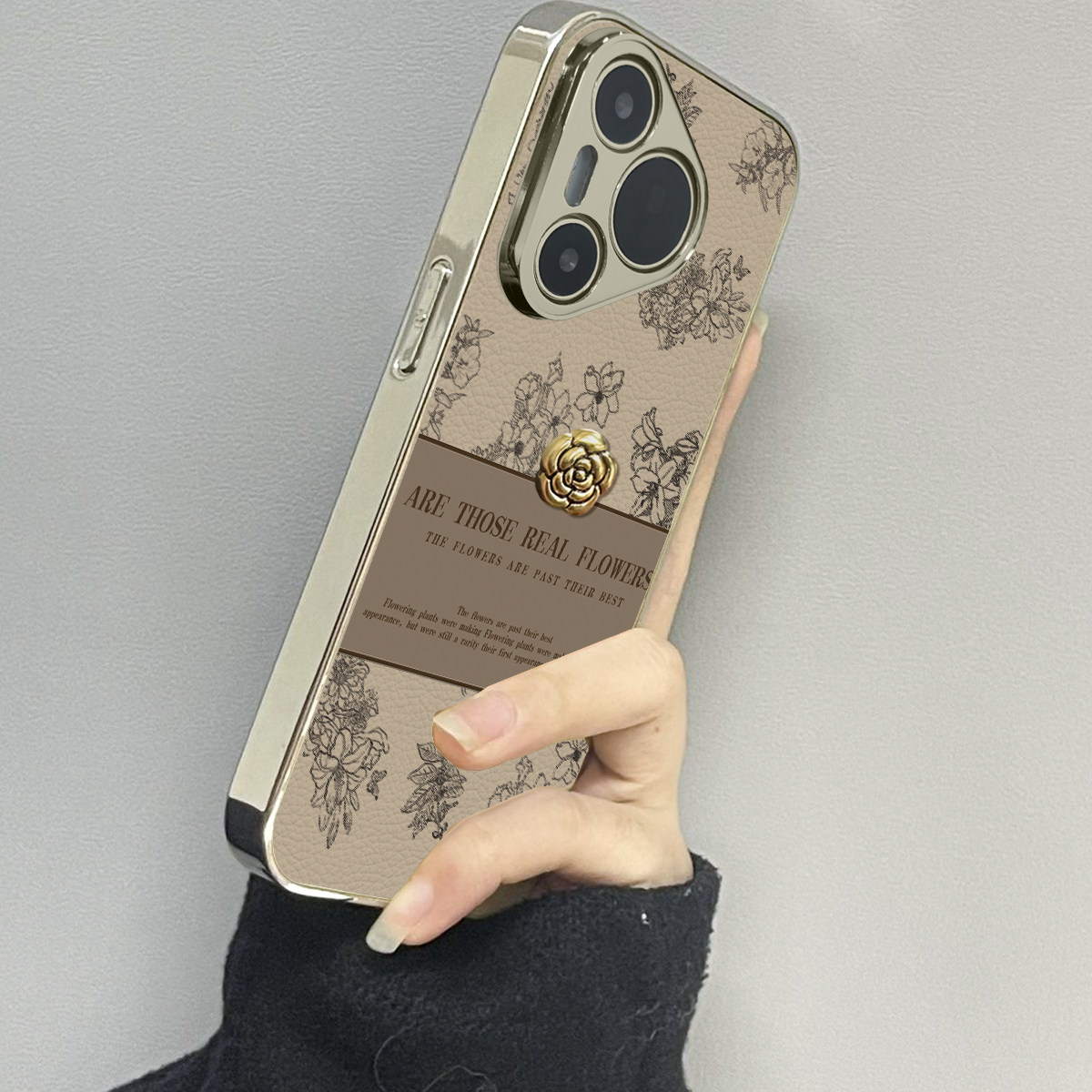 适用华为pura70pro皮质手机壳