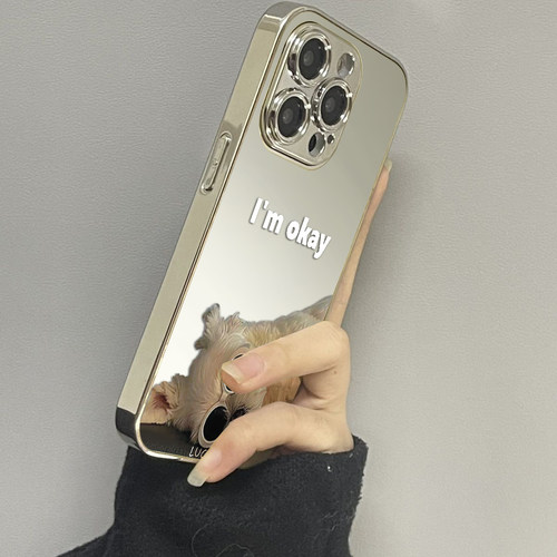 苹果15promax镜面ins风手机壳