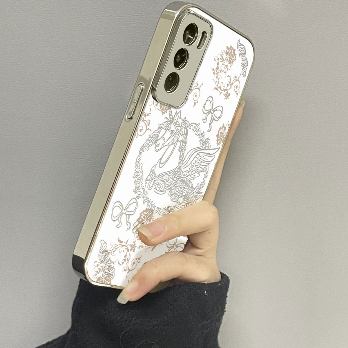 opporeno12镜面新款手机壳