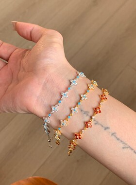 2026爆款满钻四叶草手链女手饰