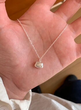 甜美清新kitty项链锁骨链女