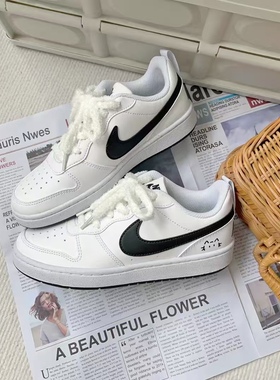 【定制球鞋】 Nike Court Borough 小黑猫