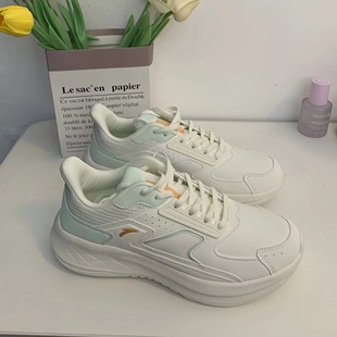 安踏流风轻质跑步鞋女网面透气舒适软底慢跑运动鞋轻便跳绳鞋