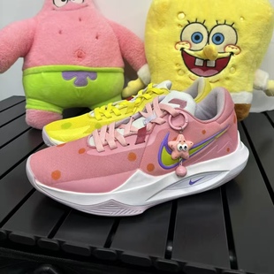 耐克球鞋定制Nike Precision 6 精密6 涂鸦男孩 粉蓝男子低篮球鞋