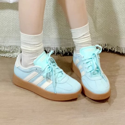 「T头鞋」adidas阿迪达斯女粉彩风休闲板鞋德训鞋 BARREDA JQ4238