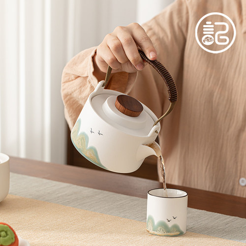 大容量提梁壶家用办公茶水壶