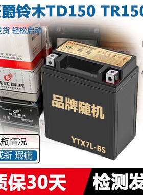 摩托车干电瓶豪木TD150 TR150 TRS DF150 DR160 DR160S蓄电池
