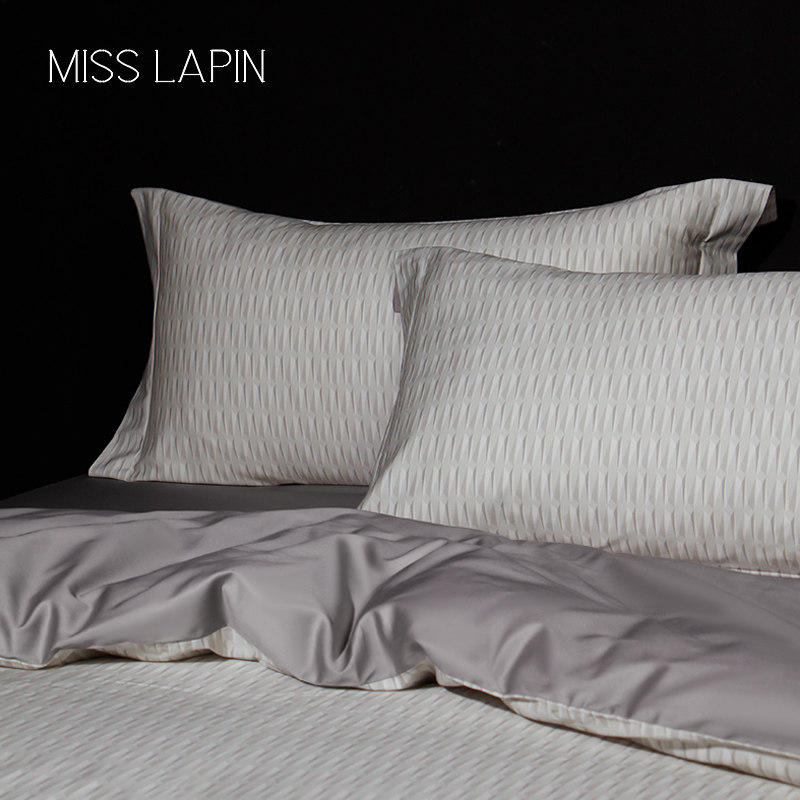 澜品高端印花100支长绒棉全棉四件套贡缎被套双人1.8空调床上用品