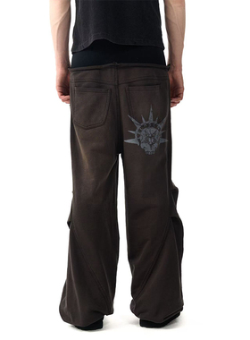 LE LOSANGE 莫西干骷髅头内裤双腰头卫裤束脚