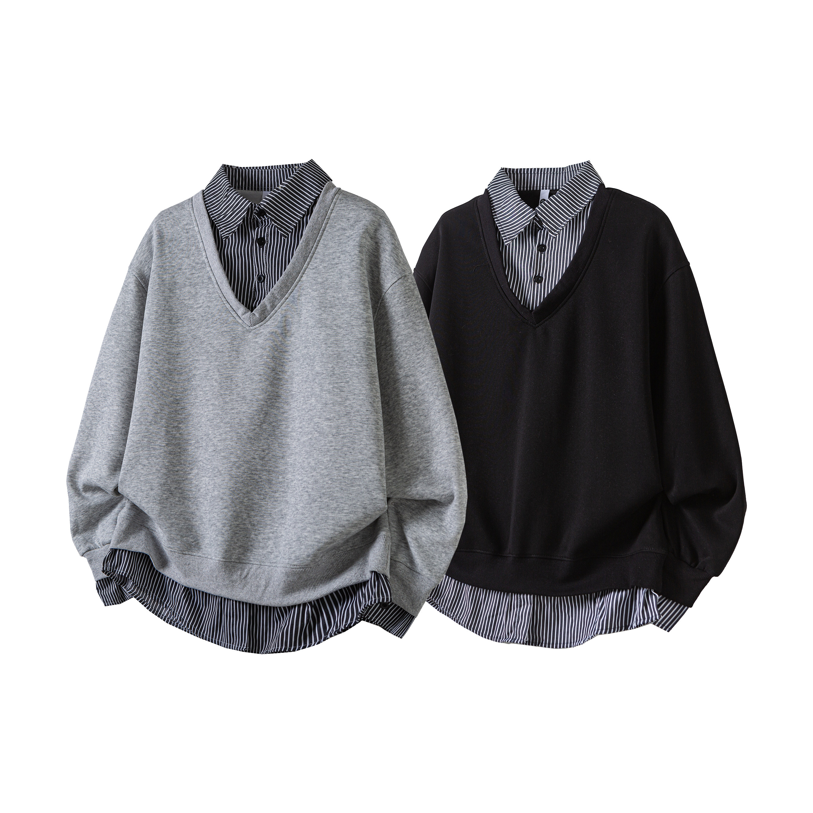 26新款假两件衬衫领卫衣ZWY96特P45，男装衬衫，星座1308