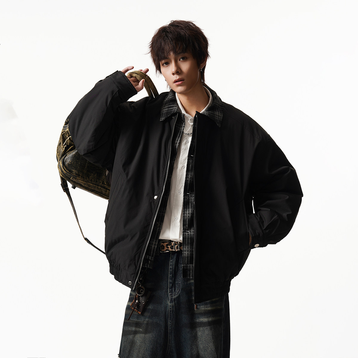假两件棉服外套MF2511P100,男装棉衣,星座1308